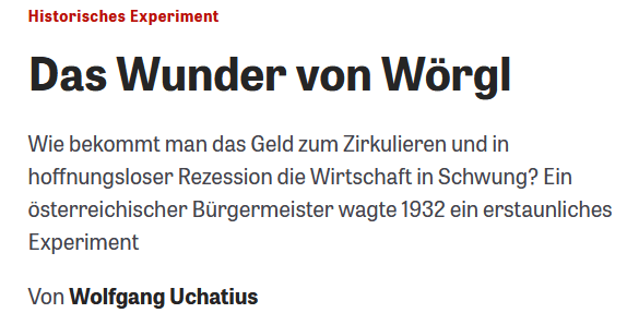 Wunder von Wörgl